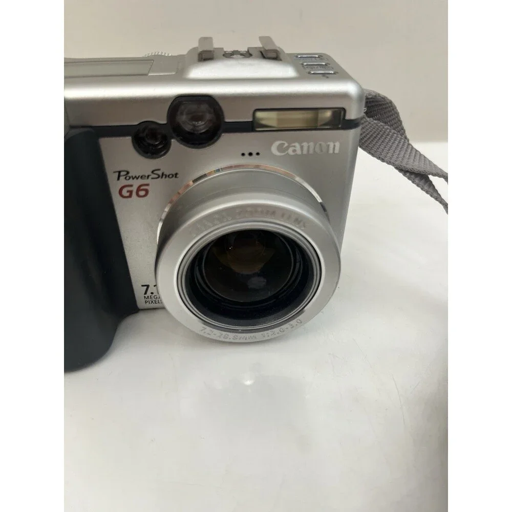 Canon PowerShot G6 7.1 Megapixels 4x Optical Zoom Digital Camera, Case FOR PARTS